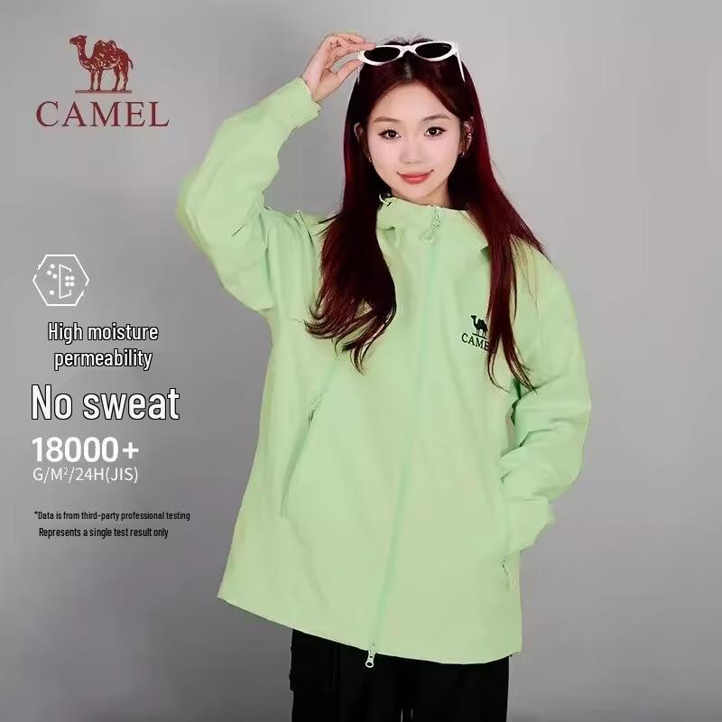 Camel Unisex Outdoor Windproof Waterproof Jacket