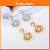 Modern Metal Pearl Drop Earrings With Gold And Silver Finish For Women Wedding Party