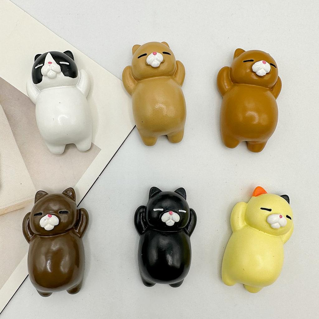 6/8Pcs Cartoon Cat Refrigerator Magnets, Decorative Refrigerator Magnets, Kitchen and Home Decor