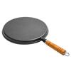 Thick Cast Iron Non-Stick Flat Bottom Grill Pan for Steak, Pancakes, Eggs, and Outdoor BBQs