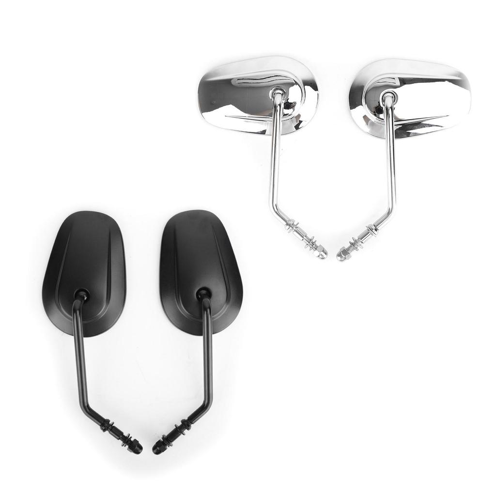 Rear View Mirrors Pair Black For Harley Road Street Glide Softail XL883 1200