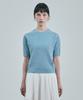 UNIFORM BRIDGE Cashmere Blended Cable Half Knit(Women) Sky Blue