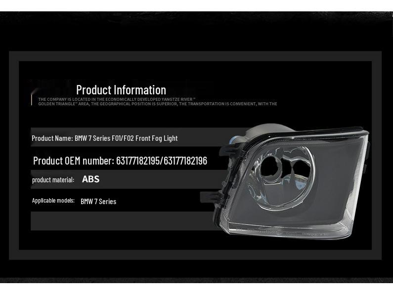 BMW 7 Series F01/F02 Front Fog & Daytime Running Light