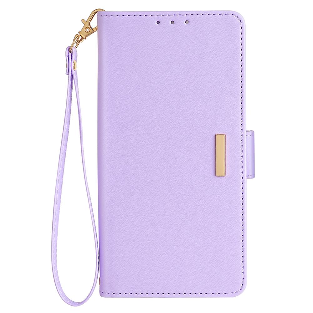 For Motorola Moto G34 5G Leather Wallet Case RFID Blocking Stand Cover with Hand Strap