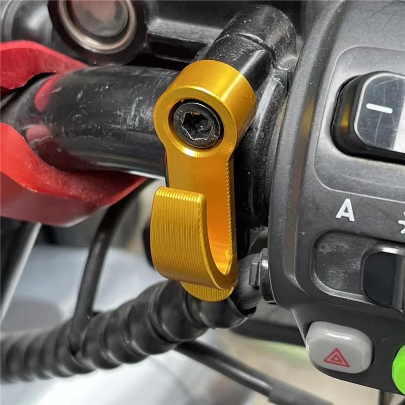 Universal Motorcycle Single Hole Hook Aluminum Alloy Helmet Hook for Dirt Bike Electric Scooter