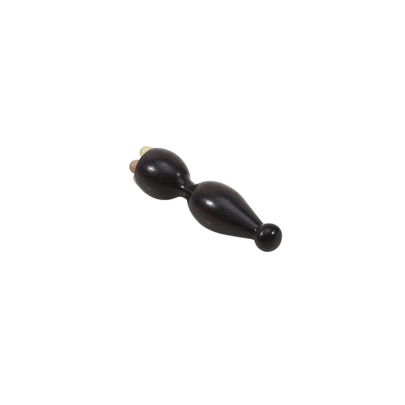 Instrument portabil pentru Gua Sha facial din alamă și lemn de trandafir, pentru frumusețe, cu semințe de lotus, pentru relaxarea ochilor, puncte meridianale, acupunctură