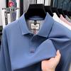 Men's Pure Cotton Long Sleeve Polo Shirt