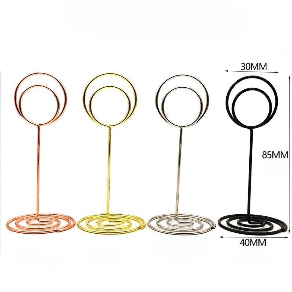 4-Pack 8.5cm Wire Table Number Holders – Versatile Place Card, Photo, and Memo Clips for Events & Displays