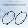 1PC/4Pcs Car Air Conditioning Trim Outlet Decoration Circle Ring Sticker For Ford Focus 2 MK2 2005-2013 Auto Accessories