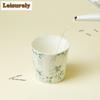 111ml Hand-painted Green Bamboo Shadow Cola Mug Personal Mug Bubble Teacup Cold Hot Water Jug Household Office Water Cup Teaset