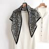 Spring New Leopard Print Triangle Scarf Women S Lightweight Shawl