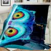 1Pc Demon Hunters Tiger Print Flannel Blanket, Comfortable for All Seasons, Home Decor, Warmth and Comfort, Perfect for Christmas Gifts821063