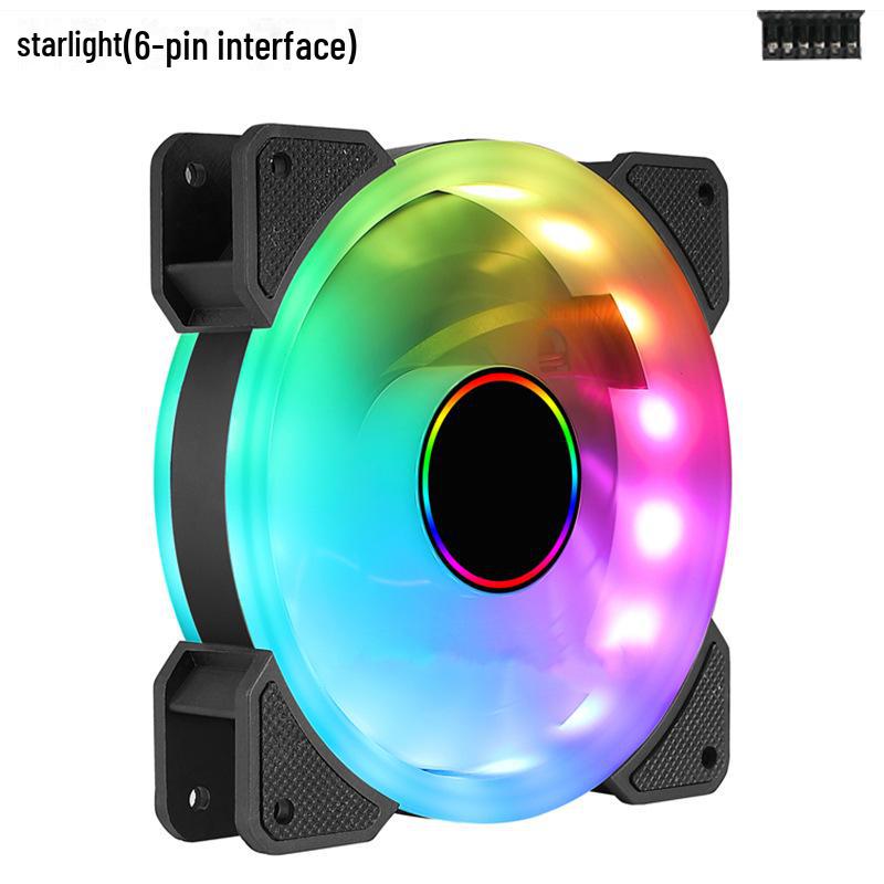 Phantom White 120mm Silent RGB Chassis Cooling Fan