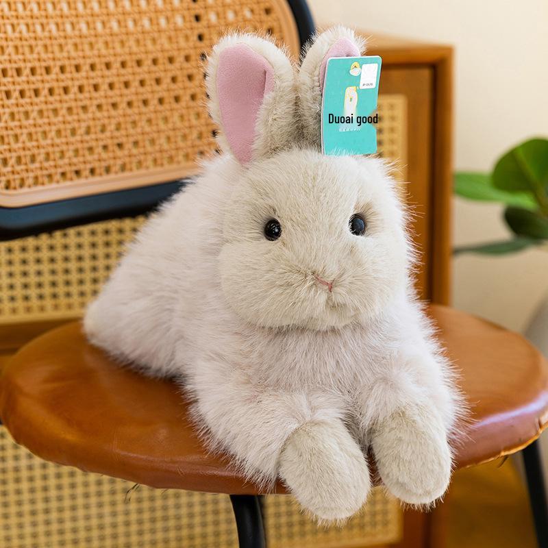 Adorable Lying Rabbit Plush Toy - Child s Companion Doll 35cm 0.19kg