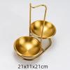 Leaky Stainless Steel Gold Plated Spoon Thickened Household Commercial Spoon Hot Pot Restaurant Ladle Cooking Soup Spoons