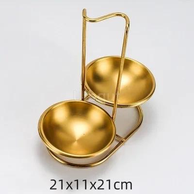 Leaky Stainless Steel Gold Plated Spoon Thickened Household Commercial Spoon Hot Pot Restaurant Ladle Cooking Soup Spoons