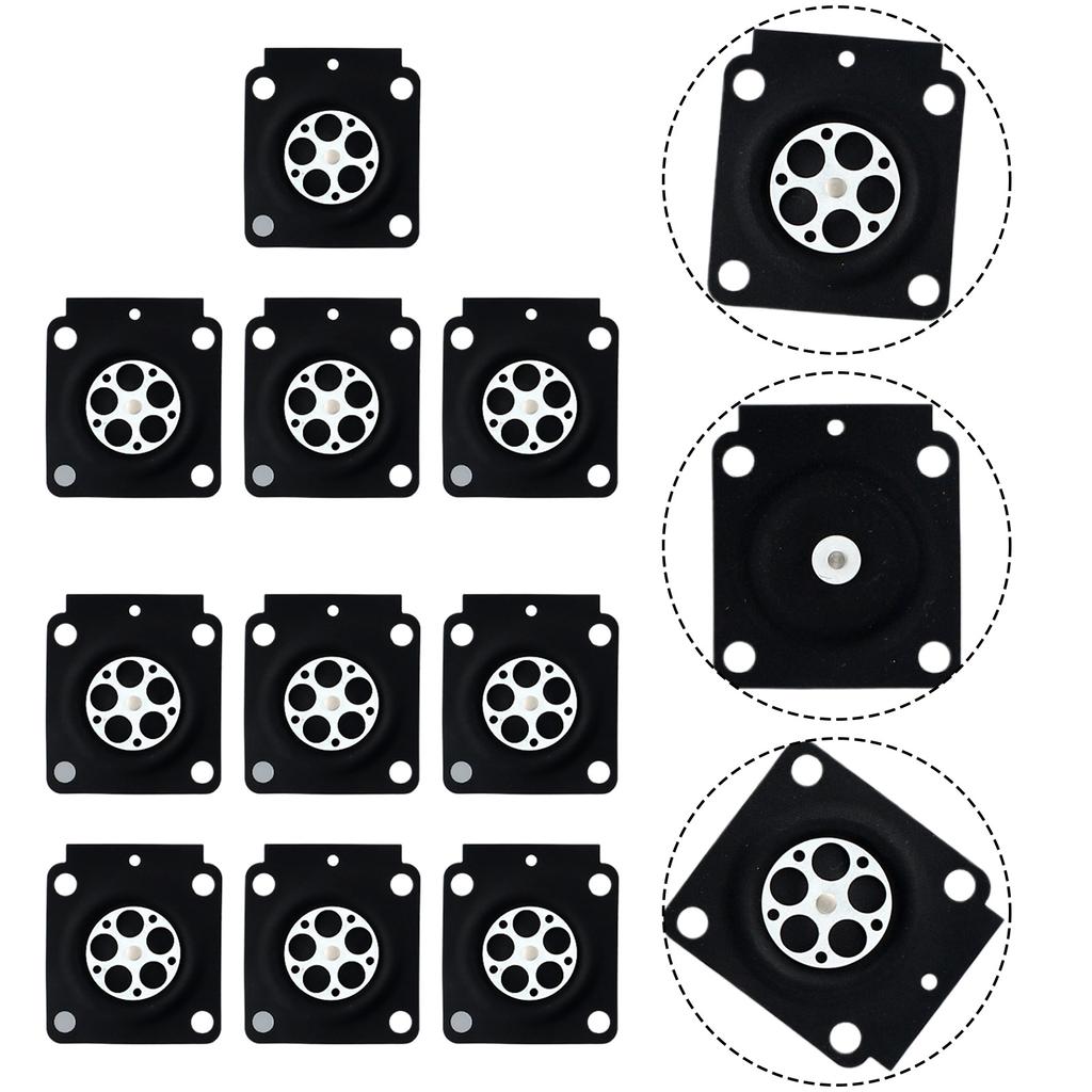 Auto Carburetor Metering Diaphragm Carburetor Membrane Pads For 4314 121 4700 / For Zama A015053 C1Q Carb 10 Pcs