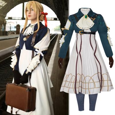 Violet Evergarden Cosplay Kostým Anime Uniform Dress Halloween Carnival Suit