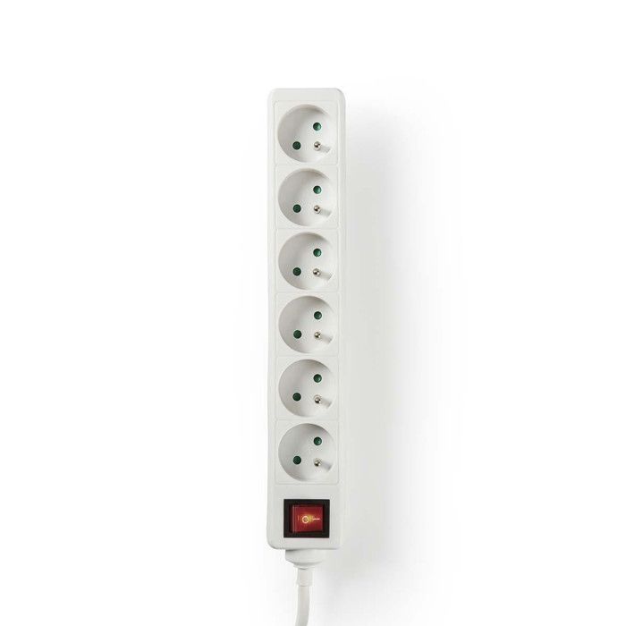 

Multiprise - NEDIS - 6 prises - Interrupteur On/Off - 1,5 m - Blanc