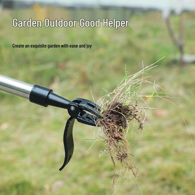 Long-Handle Foot-Operated Weeding Shovel & Hook