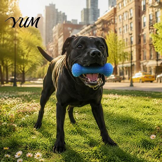 Dog Calculus Remover Tooth Brushing Helper, Pet Dental Prop Chewable Toy, Dual-Action Canine Oral Back Molar Cleaning Toy Care Tool for Teeth,