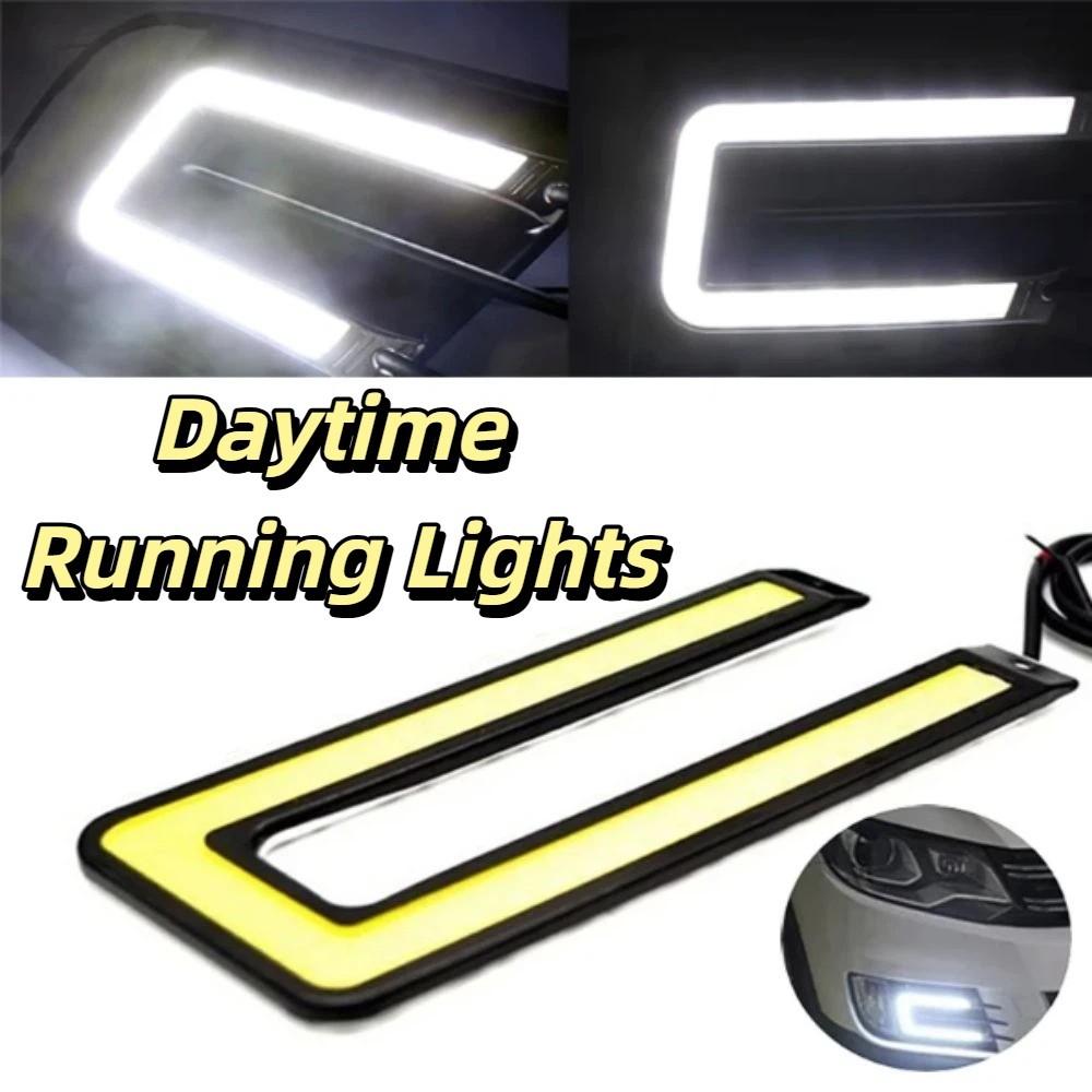 Bright LED DRL Daytime Light U Shape Design COB LED Light Running Light  Automotive Application