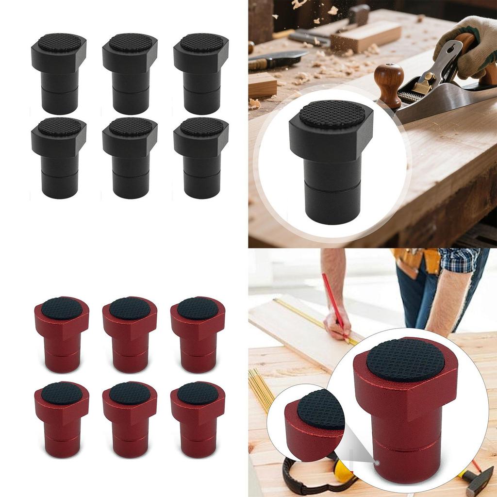 6x Workbench Bench Dogs Workbench Peg Brake Stop Clamp for Positioning