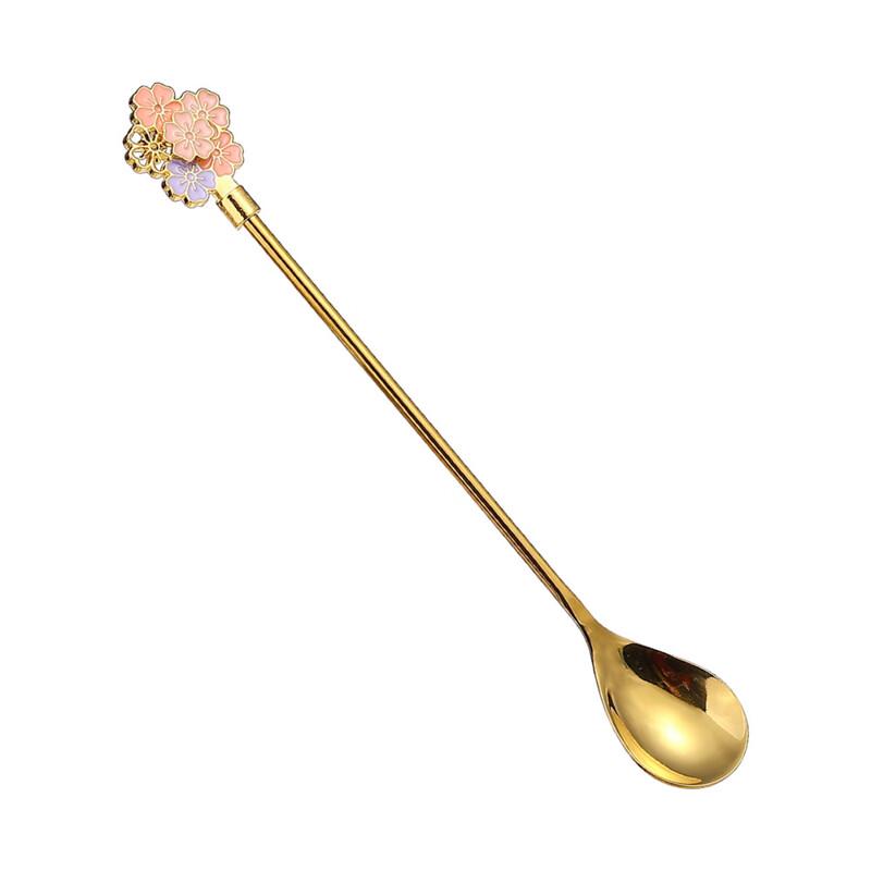 

Cherry Blossom Petal Long Handle Stirring Spoon Set