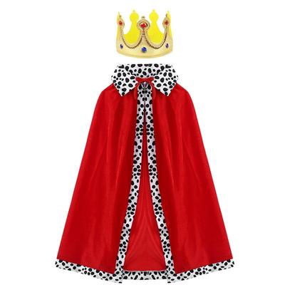 Red Cloak Shawl for Halloween, Birthday, Party, or Christmas - King & Prince Costume for Children & Adults