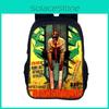 Mochila Pochita de Chainsaw Man Para Estudantes Com Material de Nylon E Alças Duplas