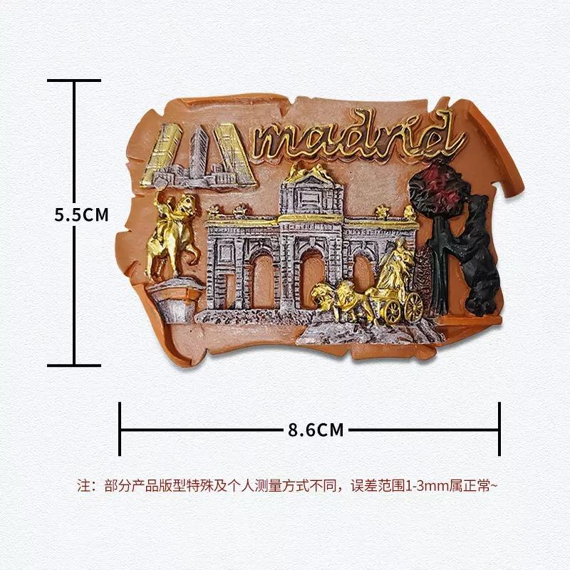 Spanien Harzmalerei Kühlschrankmagnet Aufkleber Heimdekoration Tourismus Souvenirs
