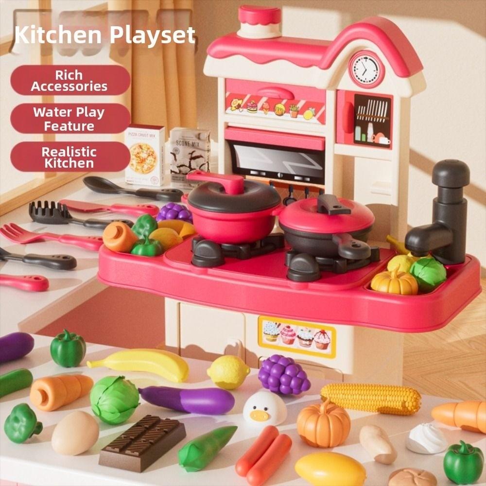 Colorful Simulation Kitchen Play Toys DIY Afternoon Tea Toy Set  Cookware Accessories