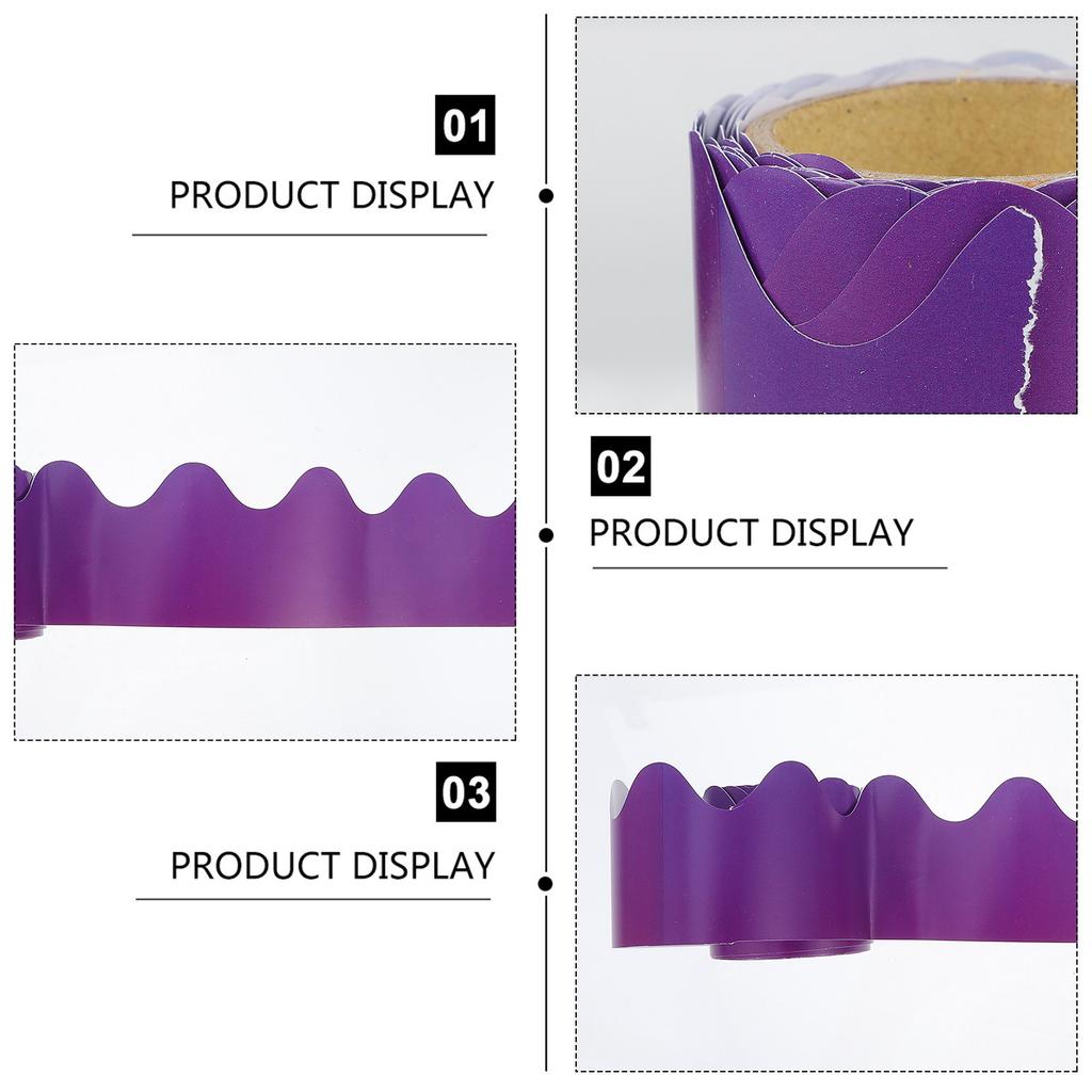 5M Blackboard Border Paper Roll Premium Waterproof Decorative Bulletin Trim for Classroom Wall Chalkboard Boarder Decoration
