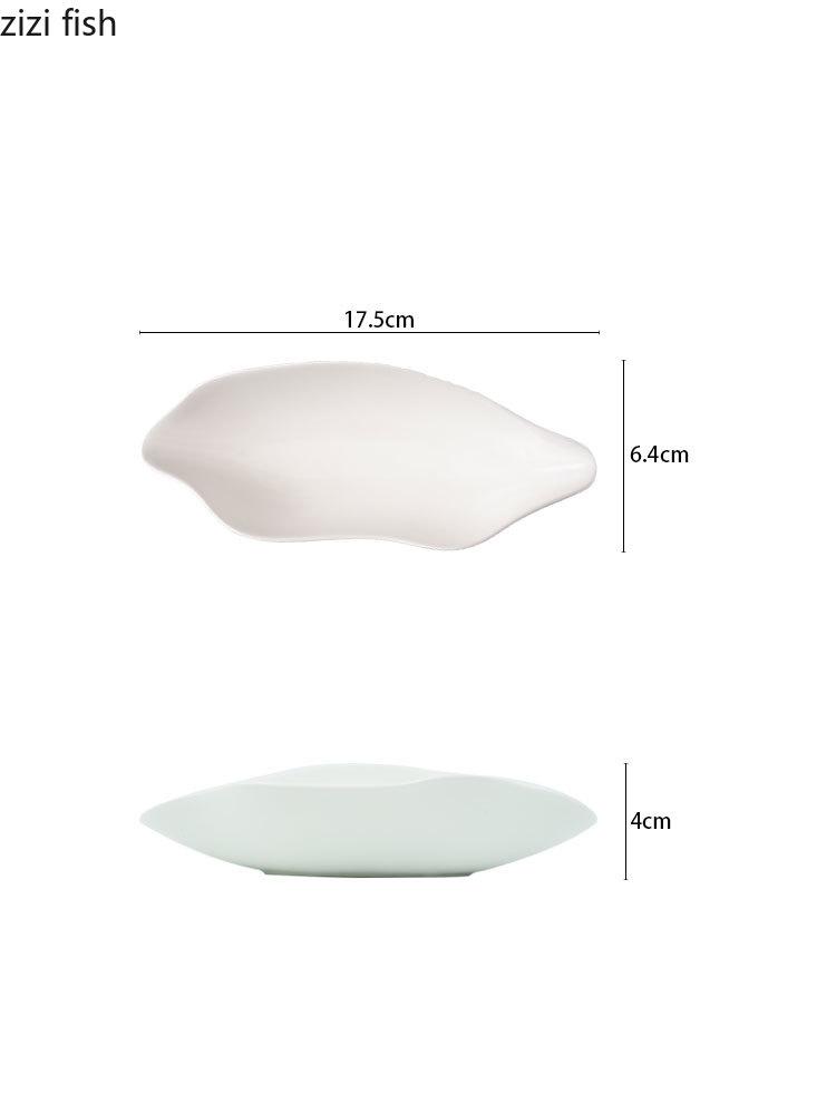 White Ceramic Dining Plate Sashimi Plate Fruit Salad Bowl Soup Plate Pasta Dish Dessert Bowl Serving Plates Dim Sum Dish Tray