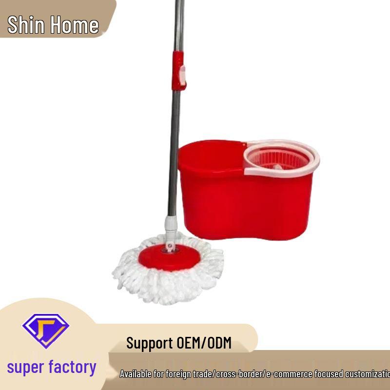Precision Made 9th Gen Dual Drive Hands-Free Rotating Mop and Bucket Set for Effortless Cleaning