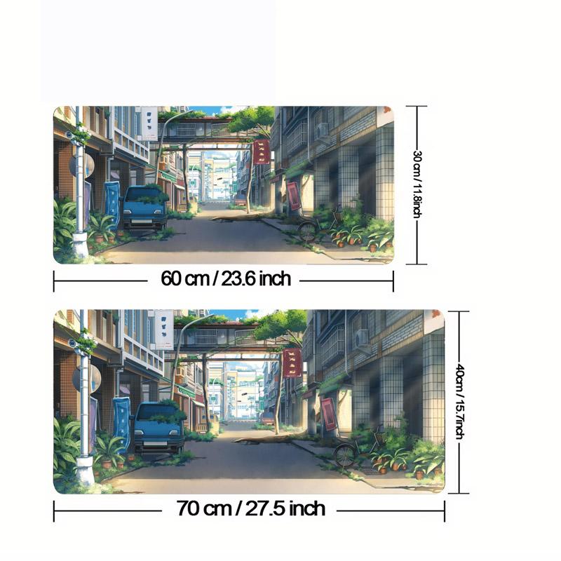 Large Gaming Mouse Pad Non-Slip Street View Desk Mat Home Pc Accessories Pad for Computer Mouse Set Up Table Mat Extended Pad