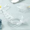 Ocean Series Gold Rimmed Seashell Glass Plate for Snacks & Desserts