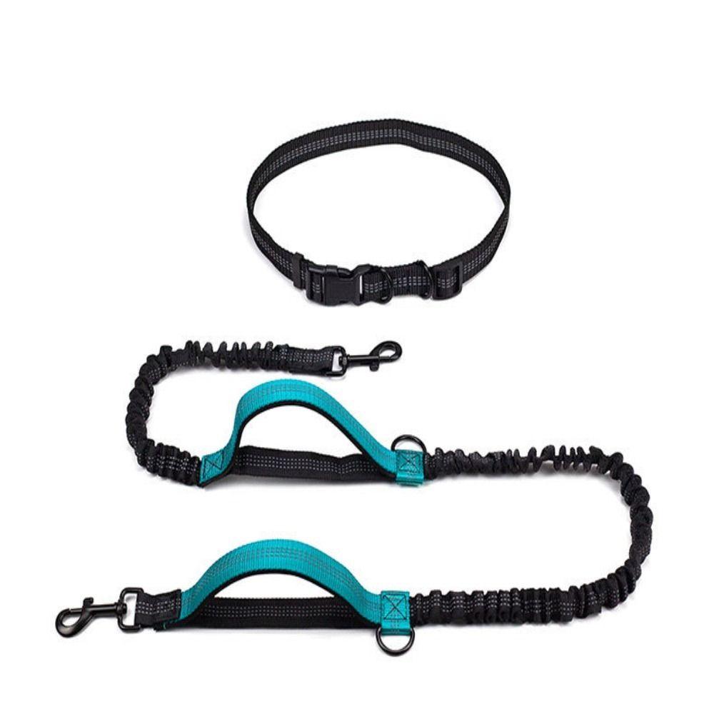 Adjustable Dog Traction Rope Hands Free Pet Leads Multifunction Dog Leash  Running
