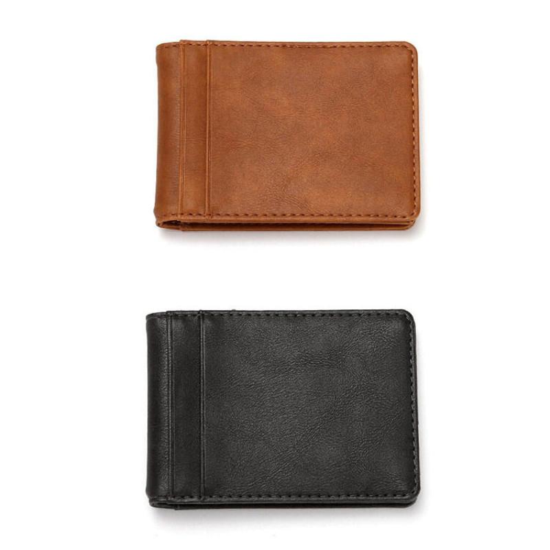 Multi Functional Mens Wallet RFID Card Holder Anti-theft Brush Multi Slot USD Money Clip Card Wallets