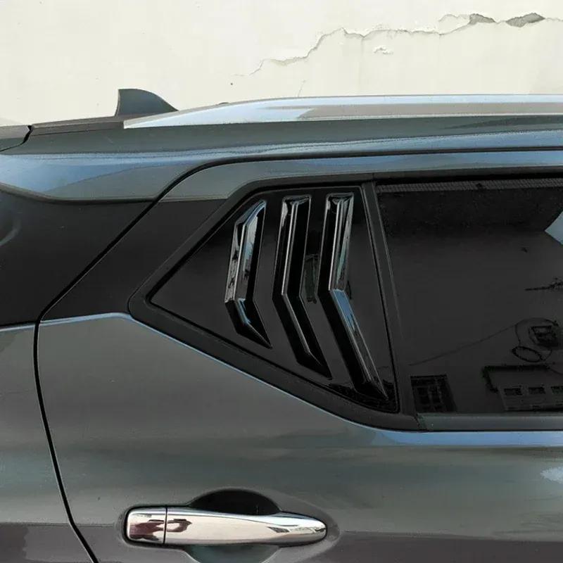 For Nissan Kicks 2017 2018  - ABS Plastic Rear Window Quarter Louver Cover Side Vent Trim Car Adhesive Accessories