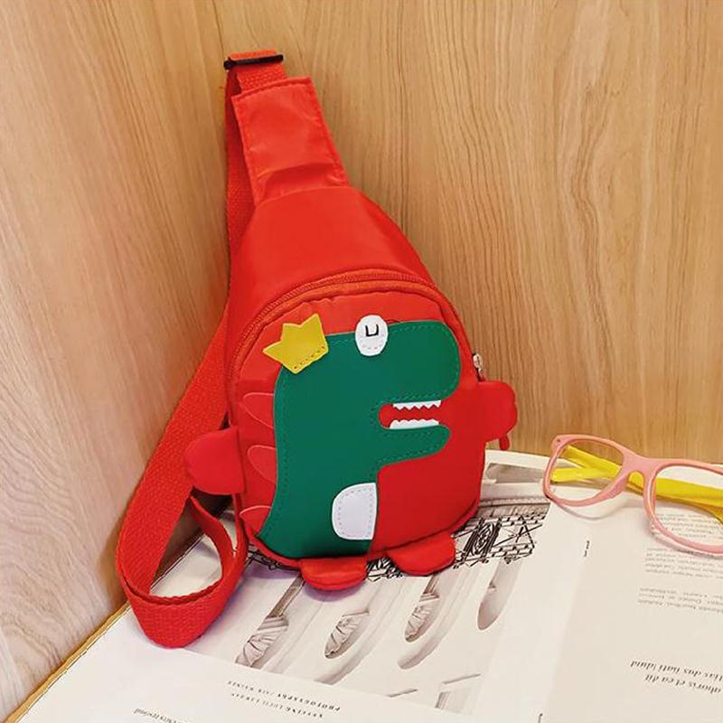 Desenhos animados dinossauro crossbody bolsas meninos meninas bonito crianças peito bolsas ombro mensageiro mochila de viagem para crianças