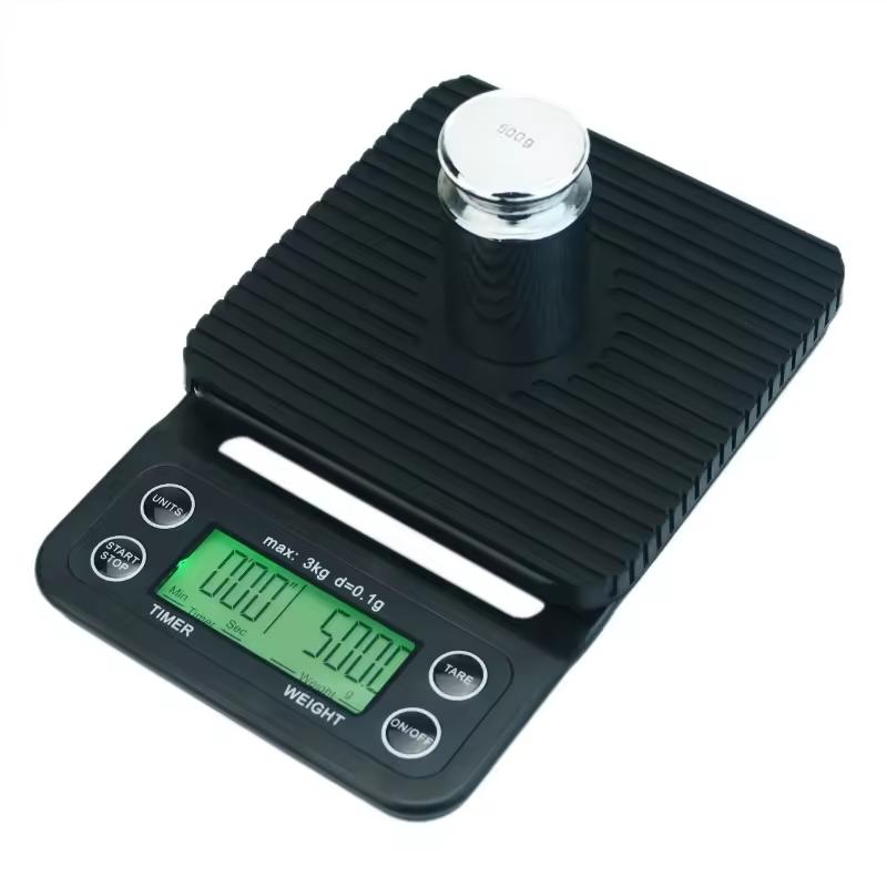 Digital Coffee Scale with Timer LED Screen Weighing Scale 5kg/0.1g Coffee Brewing Timer Scale Kitchen Tool