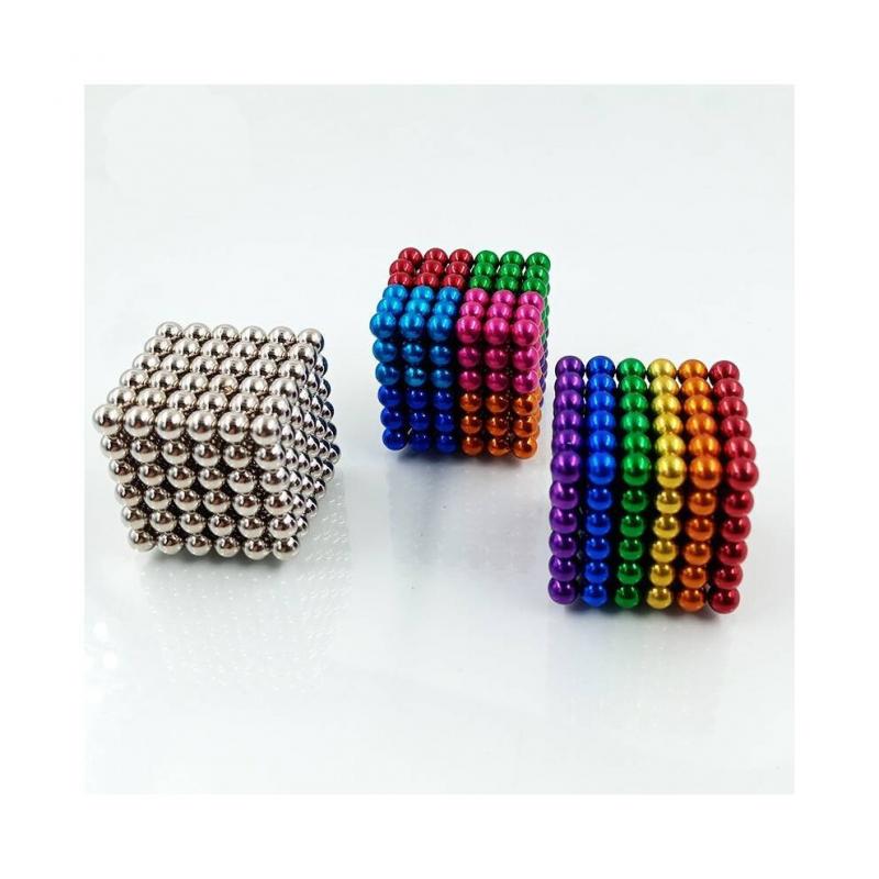 512-teiliges 5mm magnetisches Buck Ball Set mit N35 Neodym-Magneten zum kreativen Bauen, 3D-Puzzle & Stressabbau