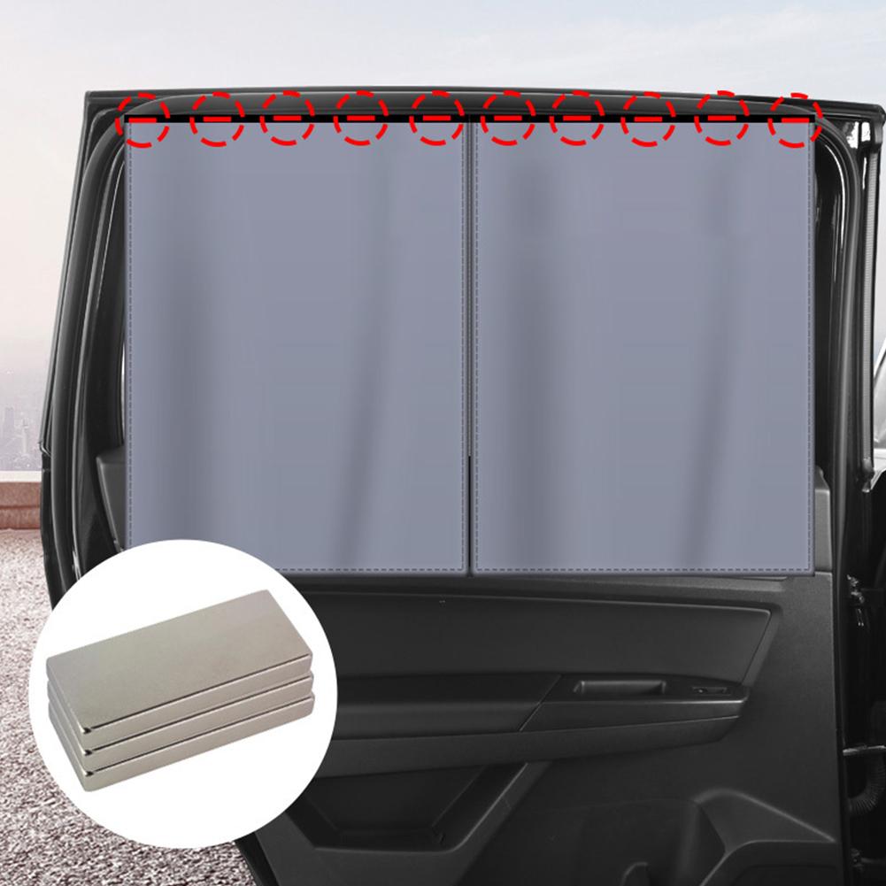 1-4Pcs Double Layer Auto Sunshades Magnetic UV Protection Sunshades Black Side Car Window Sunshade Cover Visor Shield Screen Hot