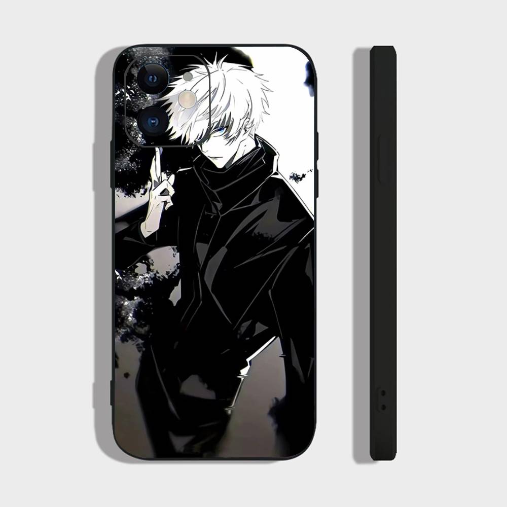 Satoru Gojo Anime Jujutsu Kaisen Phone Case For IPhone 17 Air 16 15 14 13 Pro Max 11 12 Black Silicone Cover