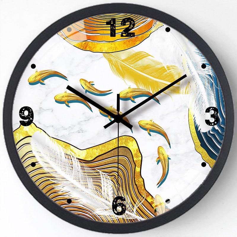 Multiple Sizes Fashion Wall Clock Creative Brand Silent Timepiece For Children Sitting Living Room Bedroom Kitchen Home Decor