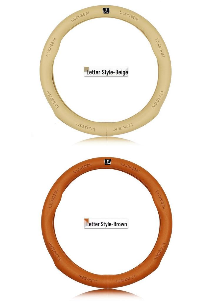 Genuine Leather Steering Wheel Cover for Luxgen Big 7 SUV, U6, U6 Sedan, Sharp 3 MPV, and S5