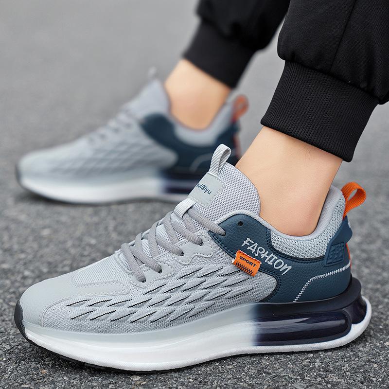 Flying woven breathable fish scale men's shoes outdoor casual shoes men's versatile fashion mesh shoes running shoes