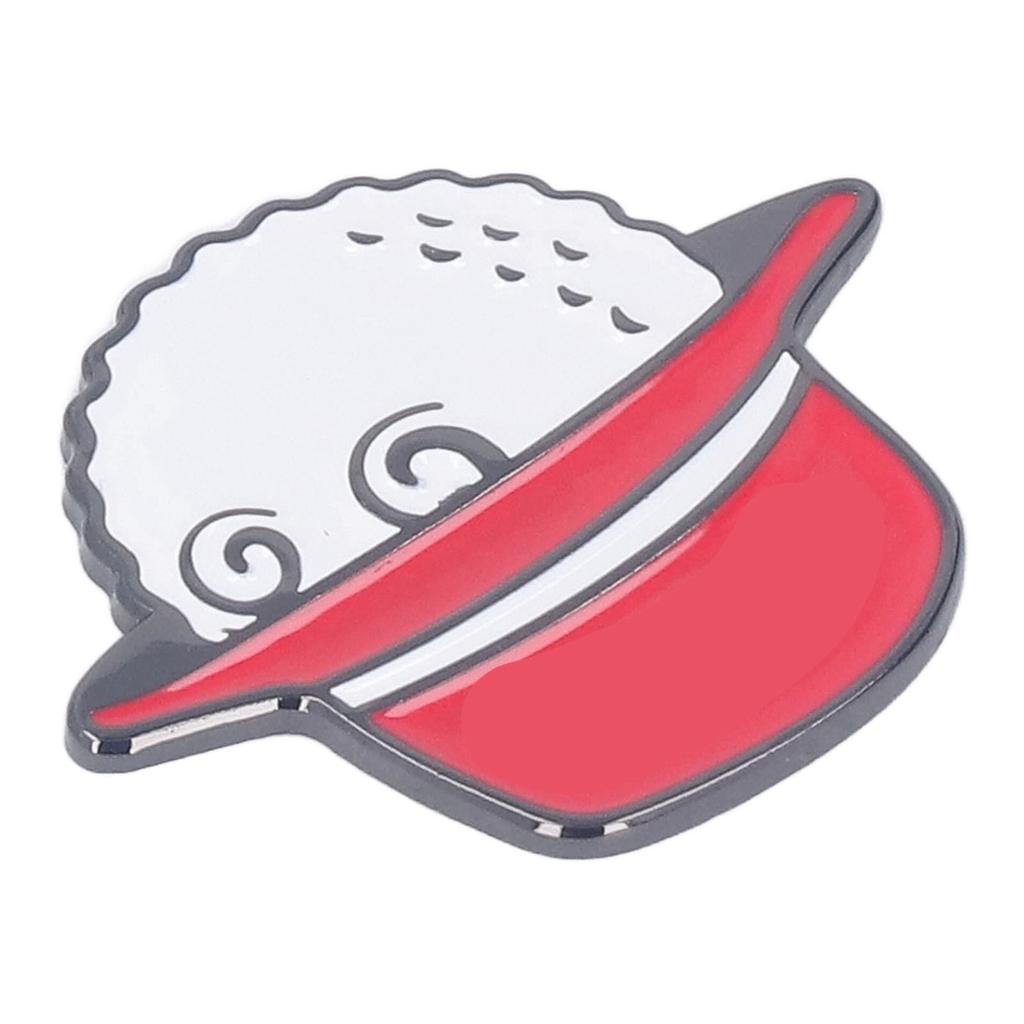 Golf Ball Marker Hat Clips Removable Magnetic Anti Rust Marker Hat Clip for Women Men Adults Red