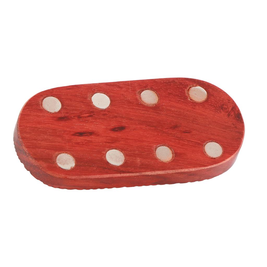 Fidget Slider Red Sandalwood Stress Relief Engraved Fingertip Fidget Slider Toy for Office